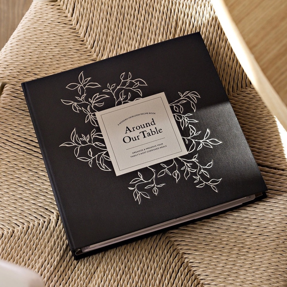 AROUND OUR TABLE: BLANK RECIPE BOOK WITH RECIPE CARDS New Without Tags.